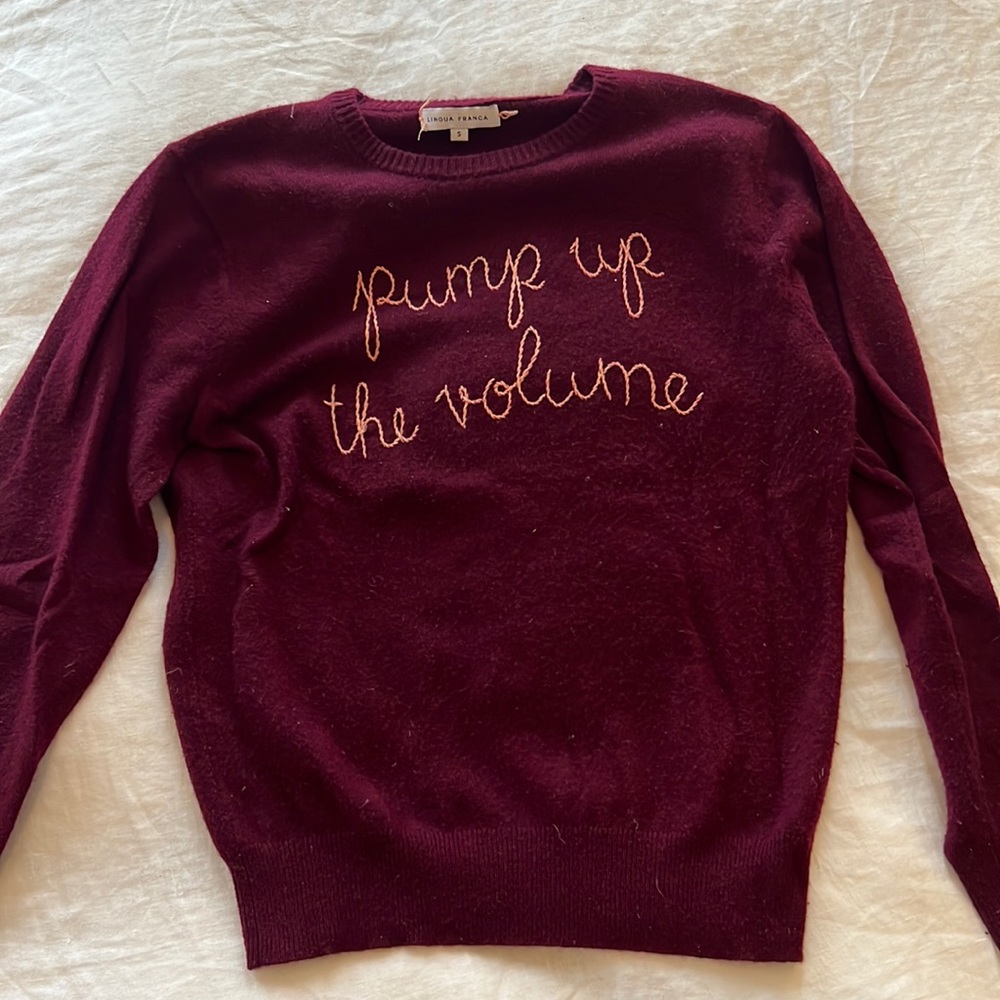 Lingua Franca Cashmere Sweater